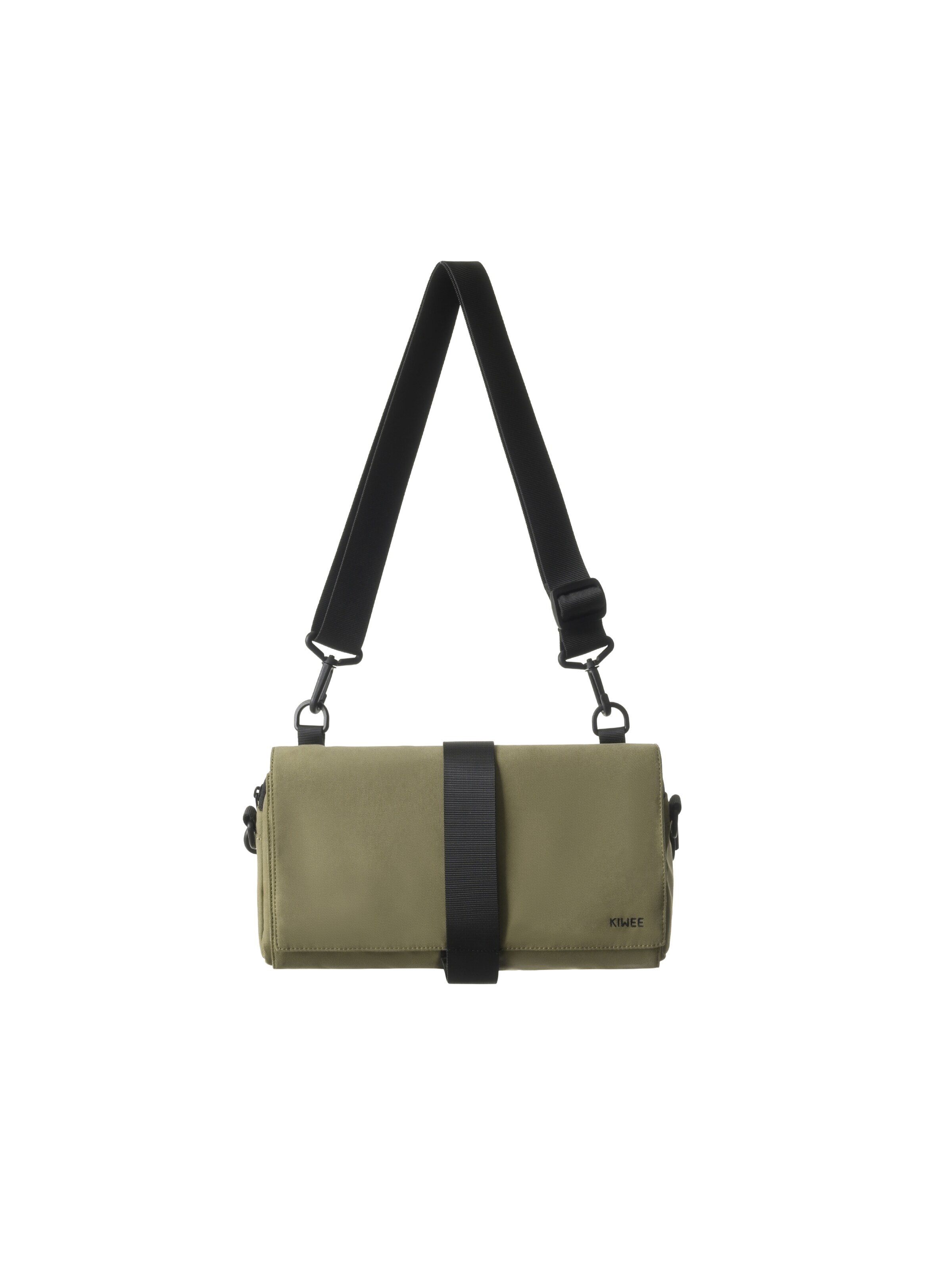 KIWEE Schoudertas 'Triangle Sling' in Groen: voorkant
