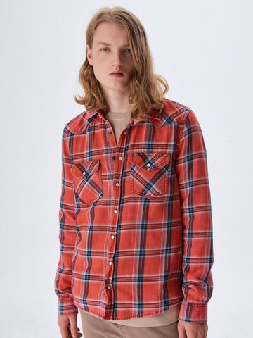 LTB Regular fit Button Up Shirt 'Rohan' in Red: front