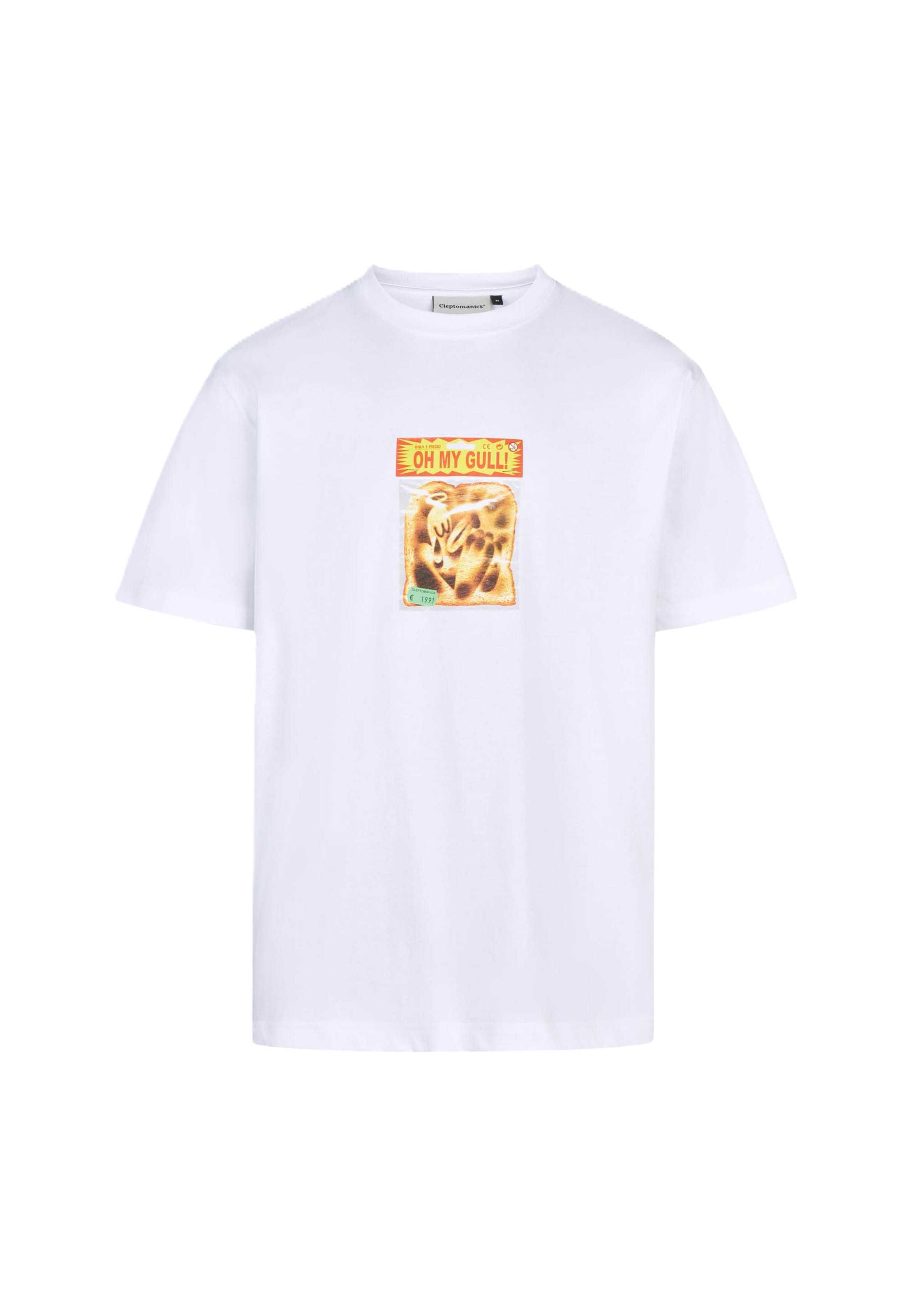 Cleptomanicx T-Shirt 'Oh my Gull..' in XL in weiß, Produktansicht