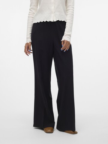 VERO MODA Wide leg Trousers 'CARMEN' in Black: front