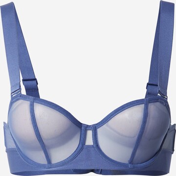 DKNY Intimates Balconette Bra in Blue: front