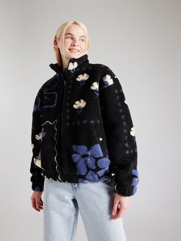 florence by mills exclusive for ABOUT YOU Fleecejacke 'Apple Cheeks' in Schwarz: Vorderseite