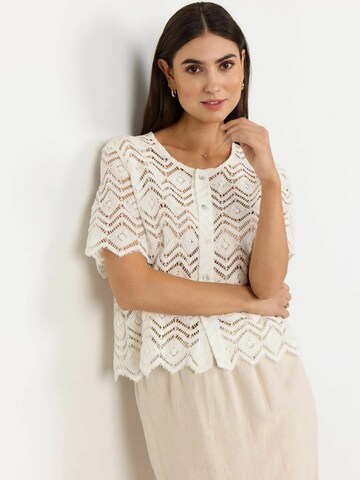 Cardigan ' RUSLA 3 ' Soyaconcept en blanc