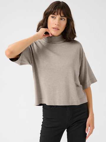 Pull-over 'KA Lizza' Kaffe en gris : devant