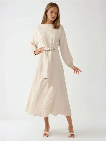 Hiccup Kleid in Beige: Vorderseite