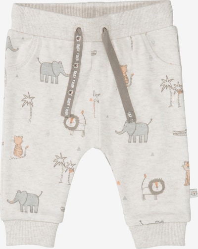 STACCATO Pantalon en sable / gris / mandarine / blanc, Vue avec produit
