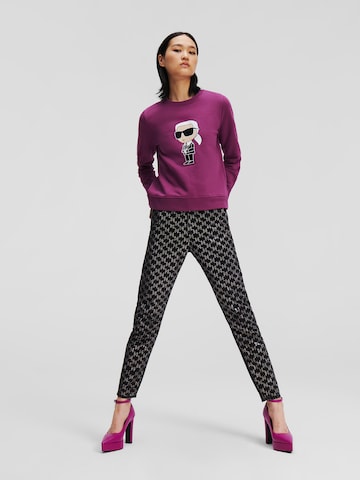 Karl Lagerfeld Sweatshirt 'Ikonik' i lila