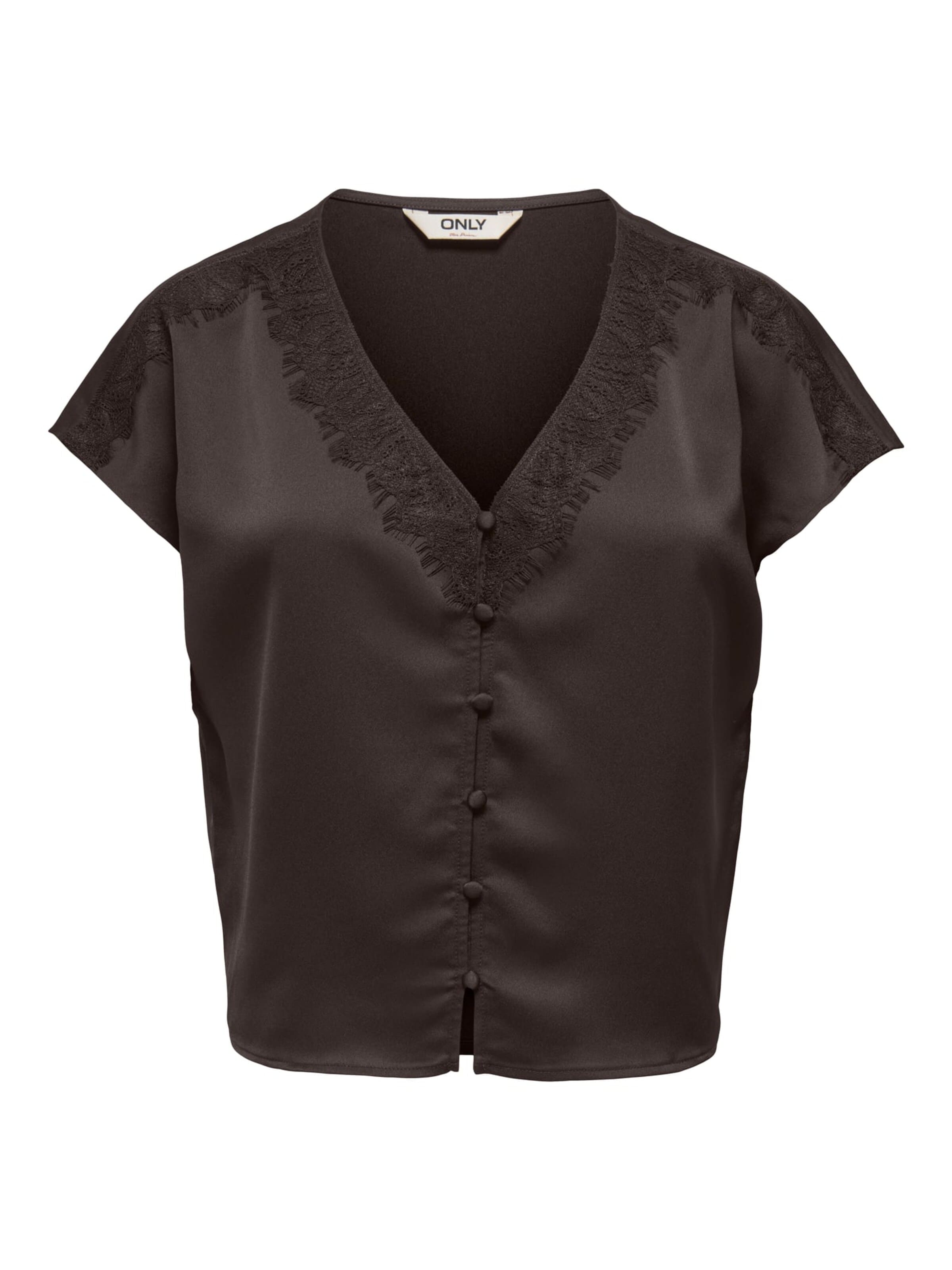 ONLY Top in Bruin: voorkant