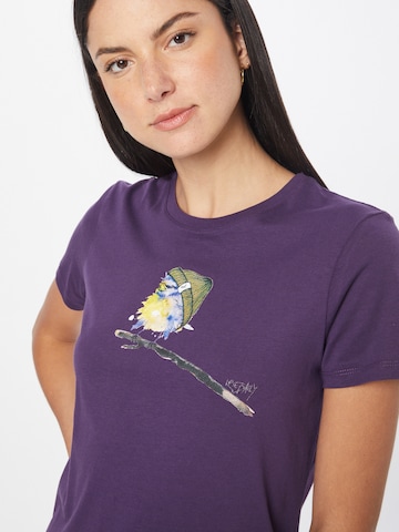 T-shirt 'It Birdy' Iriedaily en violet