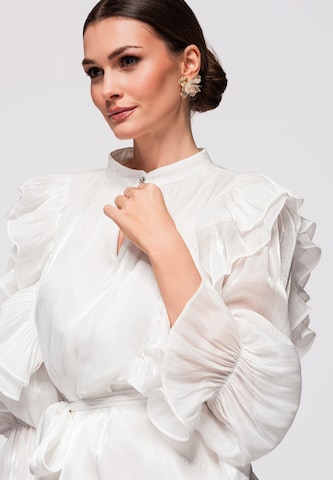 Ombre Blouse in White