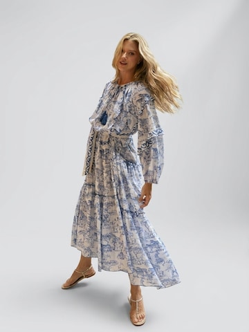 Miss June Dress 'Robe Longue Francesca' in Blue