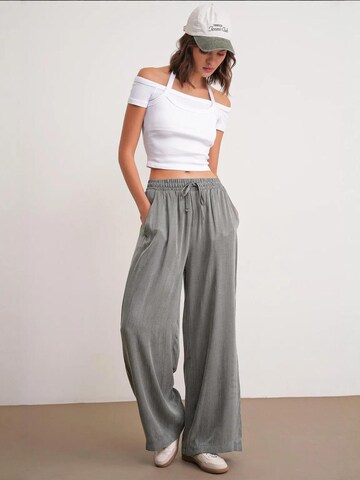 Wide leg Pantaloni di MixRay in verde