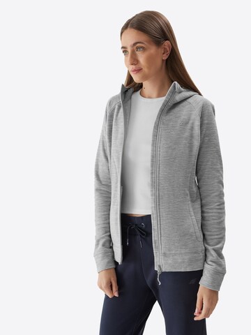 4F Funktionsfleecejacke in Grau: predná strana