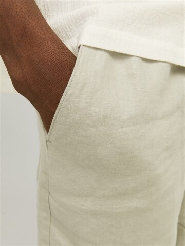 JACK & JONES Wide leg Chino trousers 'Bill Lawrence' in Beige
