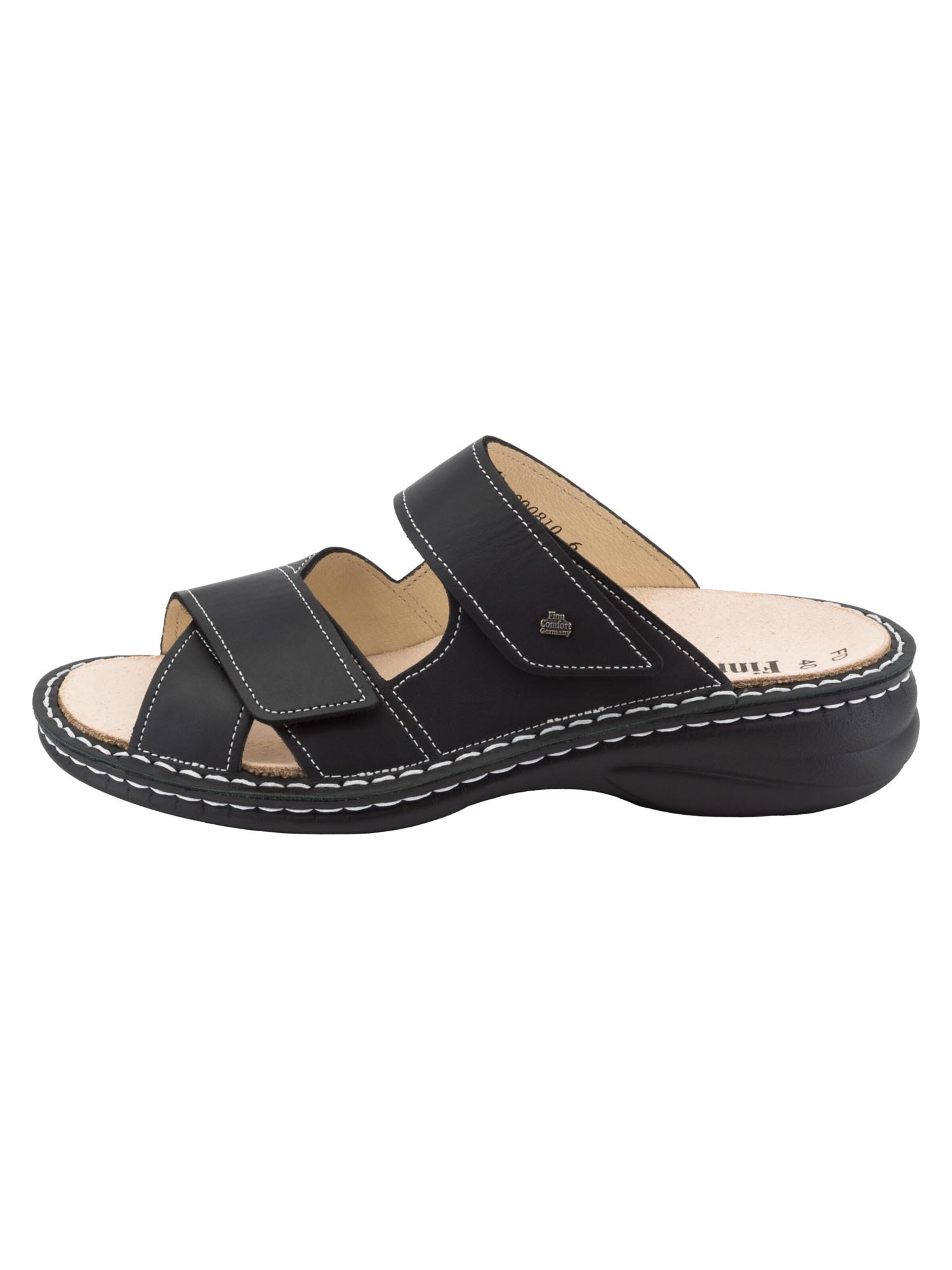 Finn Comfort Pantolette 'Melrose'‌‌‌ in Schwarz: Vorderseite