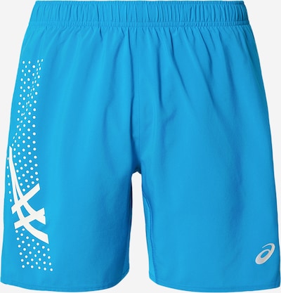 ASICS Sportske hlače u azur / bijela, Pregled proizvoda