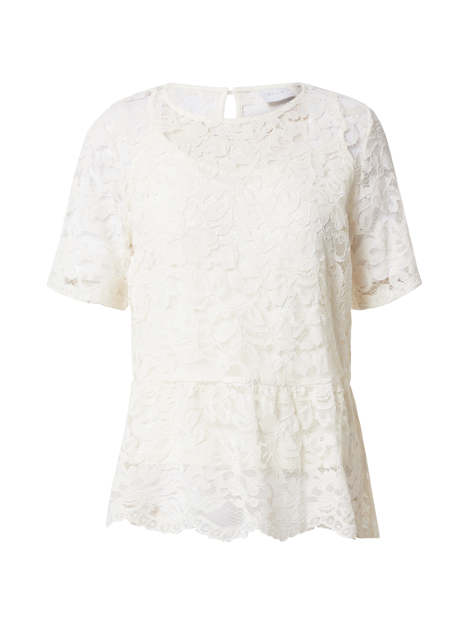 Plus size Odzież VILA Koszulka EMILIE w kolorze Piaskowym 