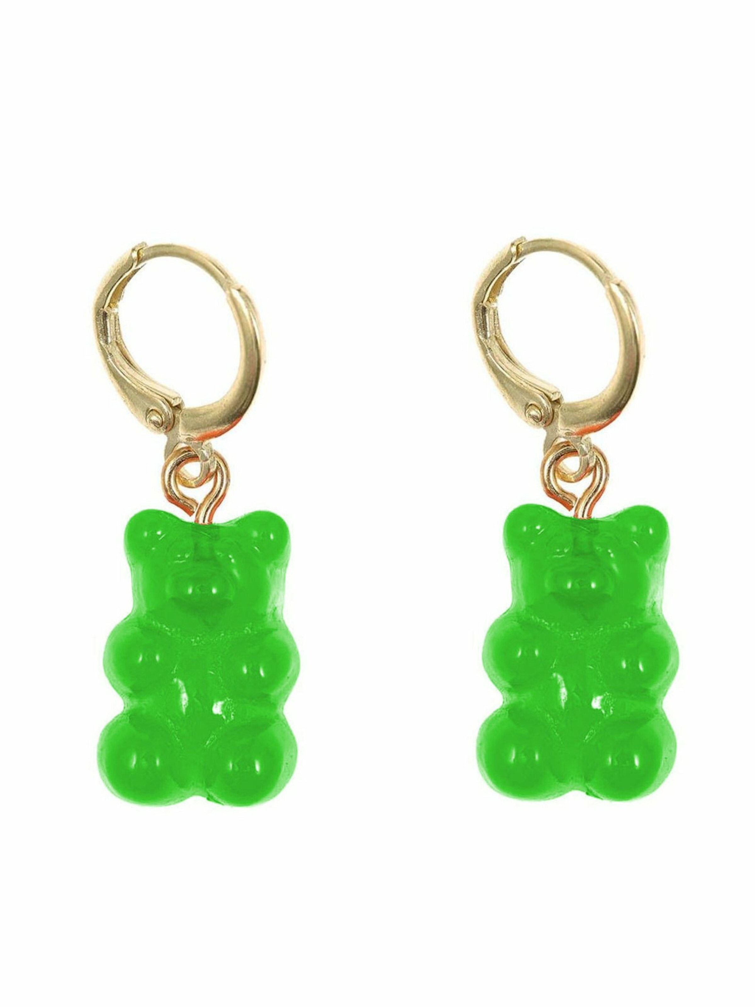 Gemshine Earrings 'Gummibär' in Gold: front