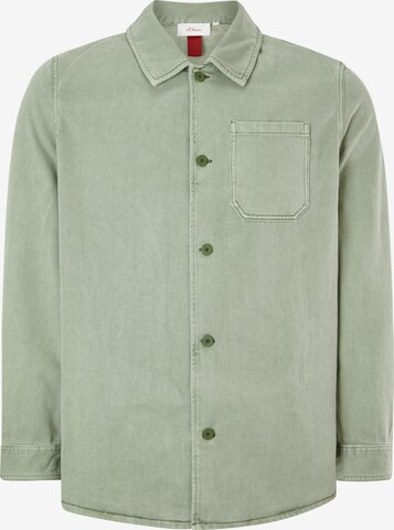 s.Oliver Men Big Sizes Between-Season Jacket in Green: front