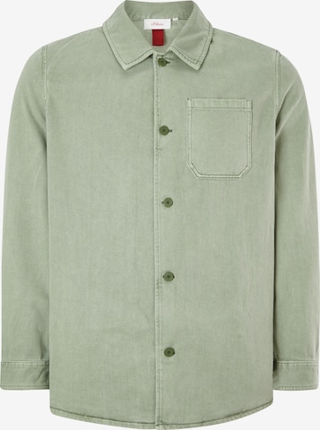 s.Oliver Men Big Sizes Between-Season Jacket in Green: front