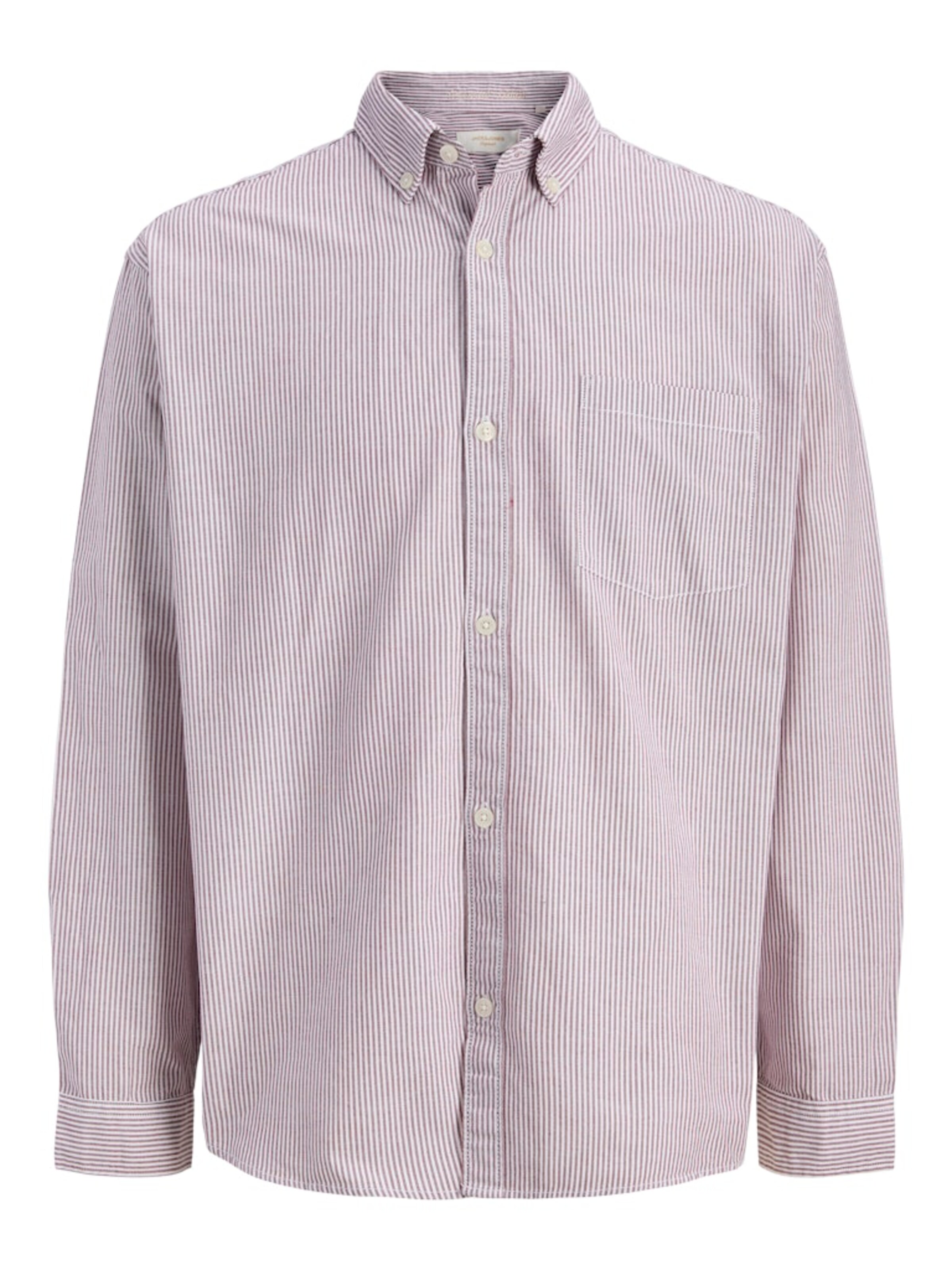 Jack & Jones Plus Regularny krój Koszula 'JORNORREBRO' w kolorze czerwony: przód