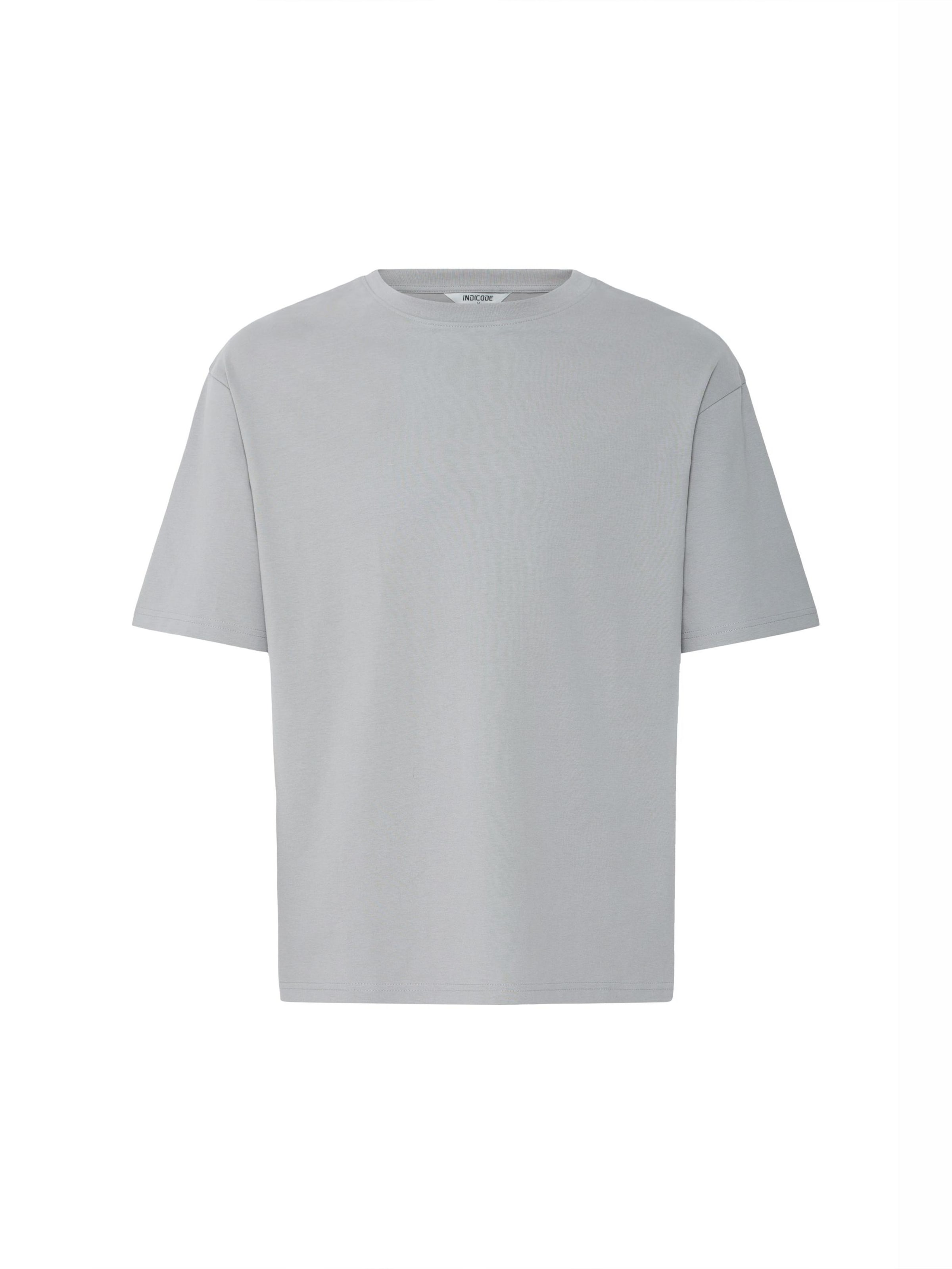 T-Shirt ' IDValmon ' INDICODE JEANS en gris : devant