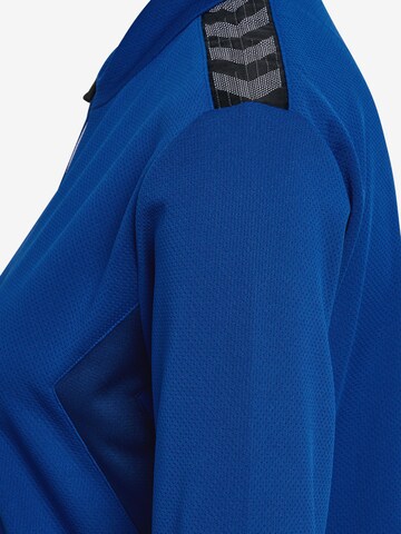 Hummel Athletic Zip-Up Hoodie 'AUTHENTIC' in Blue