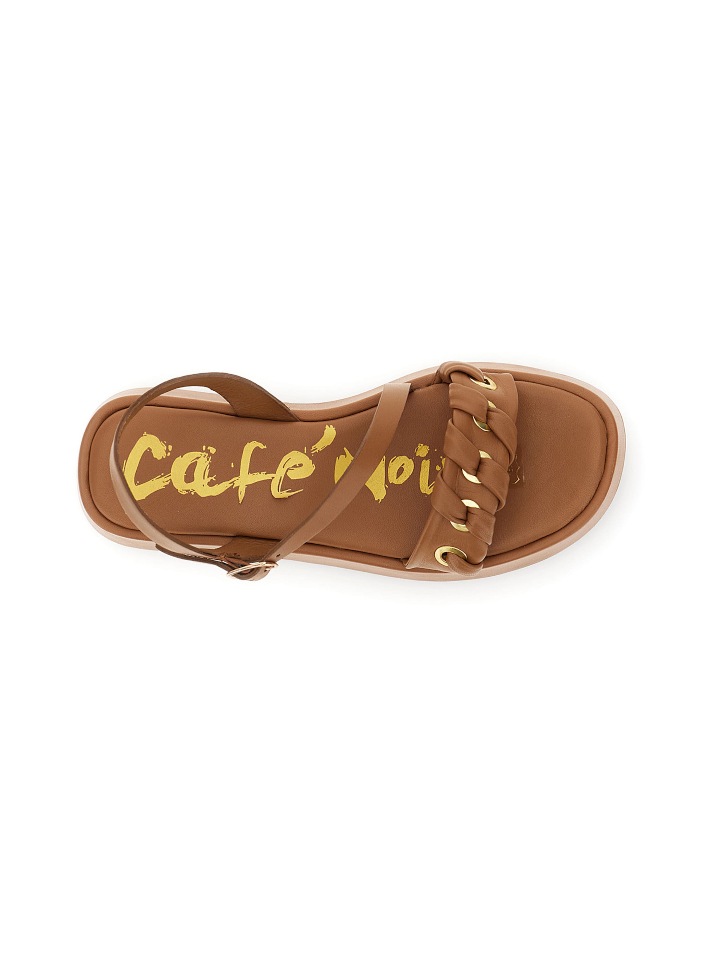 CAFè NOIR Strap sandal in Brown