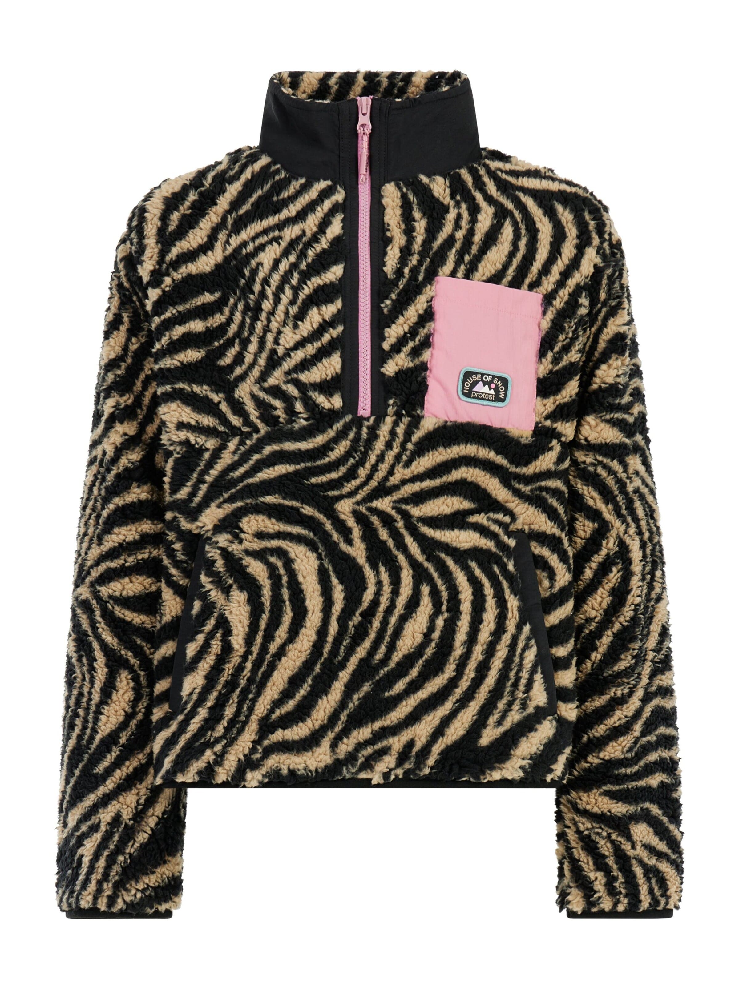 PROTEST Sportief sweatshirt 'PRTDenica JR' in Bruin: voorkant
