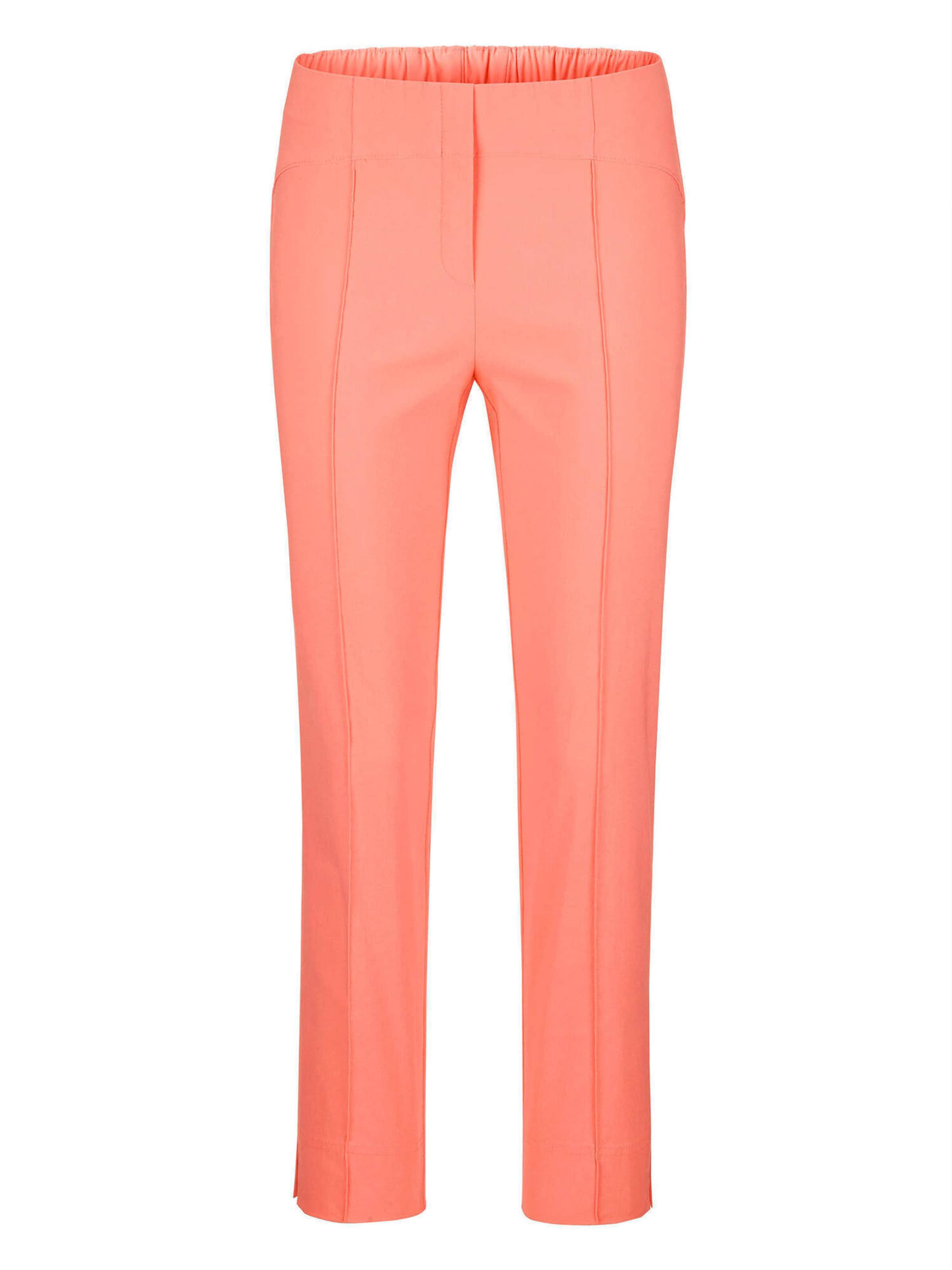 Goldner Slimfit Pantalon 'Louisa' in Oranje: voorkant