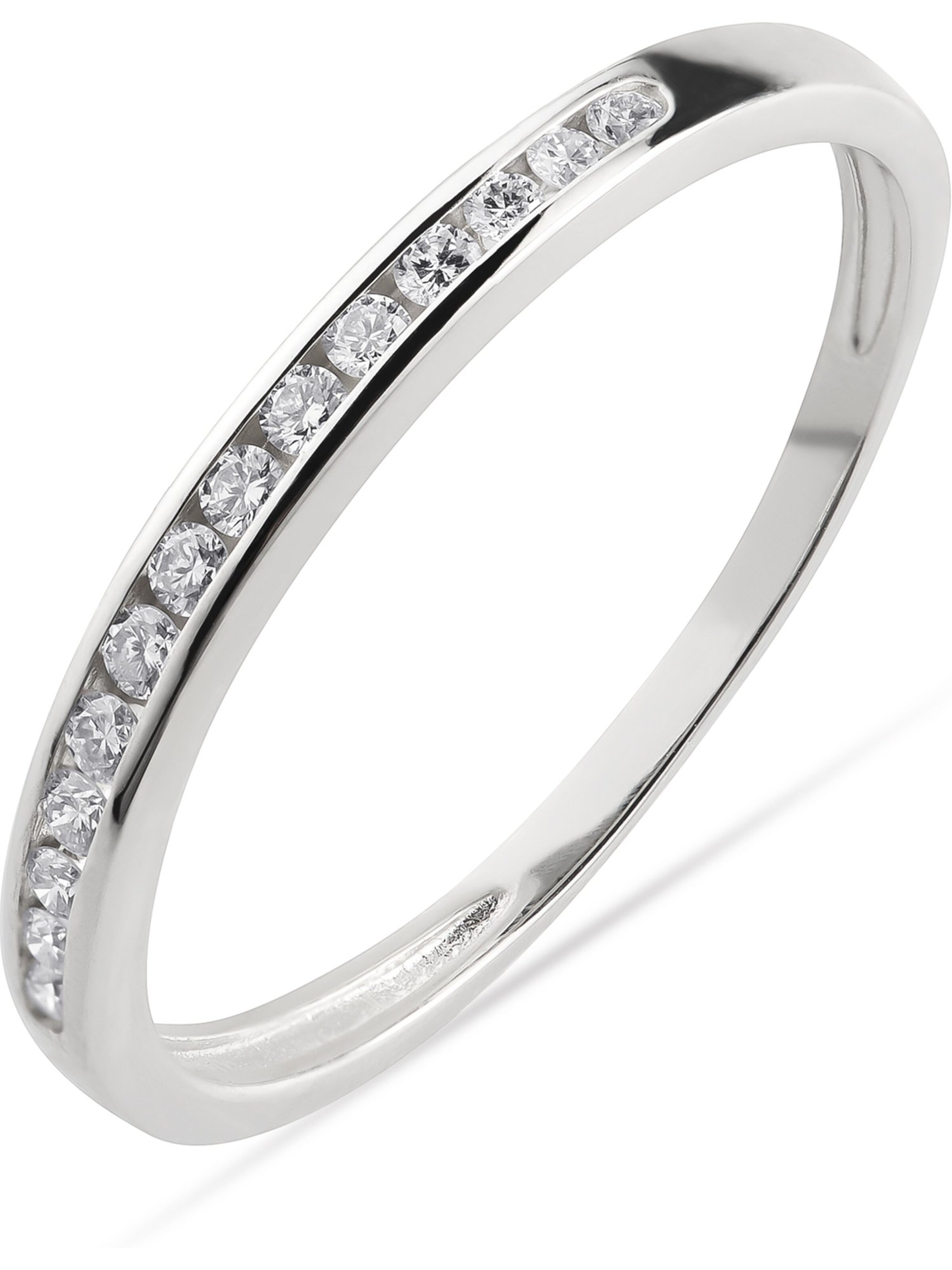 CHRIST Ring in Weiß: Vorderseite