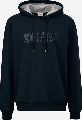 s.Oliver Sweatshirt in Blauw: voorkant