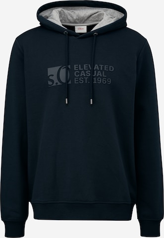 Sweat-shirt s.Oliver en bleu : devant