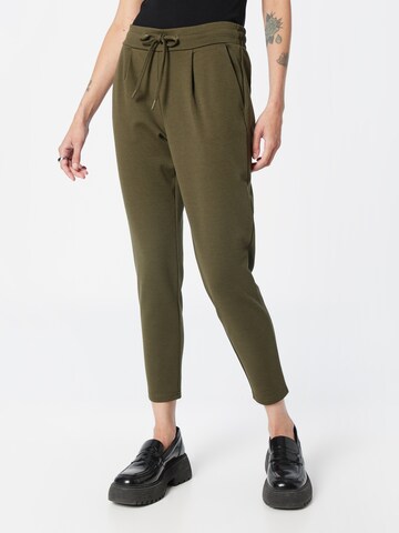 ICHI Slim fit Pants 'KATE' in Green: front