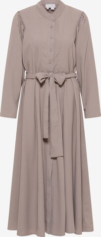 Robe-chemise RISA en gris : devant