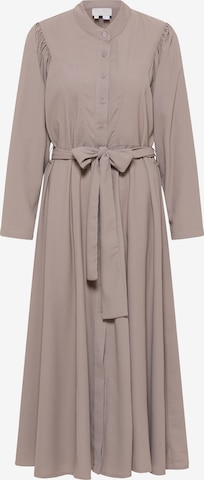 RISA Shirt Dress in Grey: front