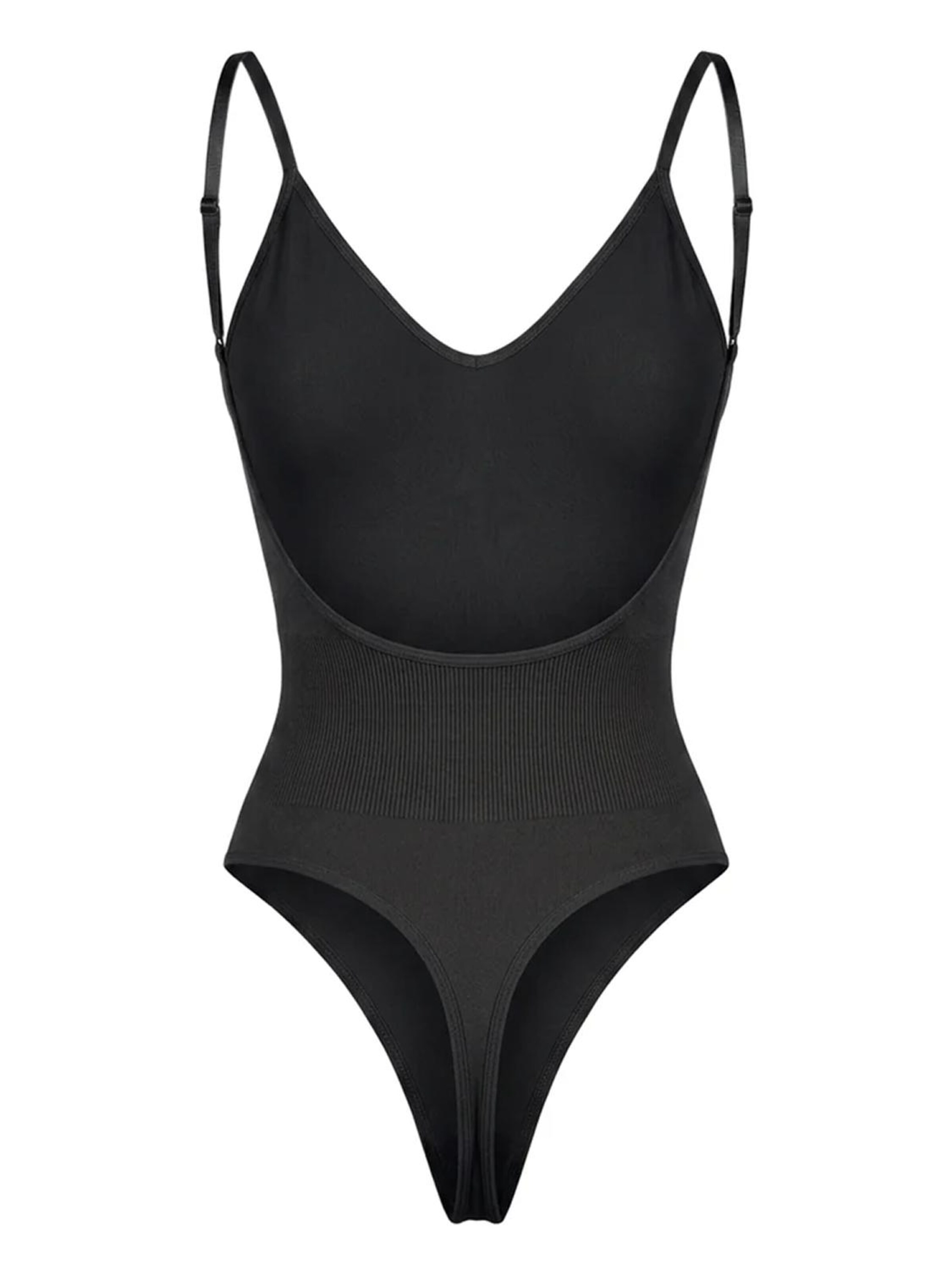 Shapetape Shapingbody 'Body met Lage Rug Met String' in Zwart