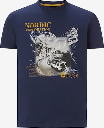 Jan Vanderstorm Shirt ' Hakse ' in Blau: Vorderseite