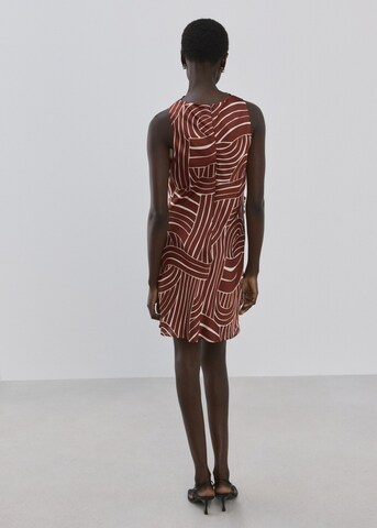 MANGO Dress 'Bronze-w' in Red