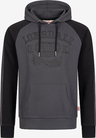 LONSDALE Bluzka sportowa 'LINNFOOTS' w kolorze szary: przód