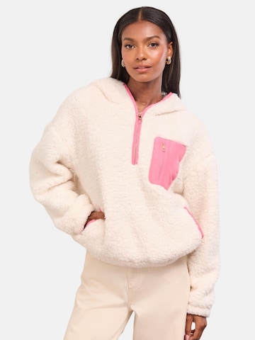 Lipsy Sweatshirt in Beige: front