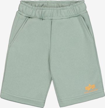 ALPHA INDUSTRIES Regular Housut värissä vihreä: etupuoli