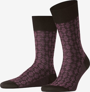 FALKE Socken 'Artwork Tie' in Braun: Vorderseite