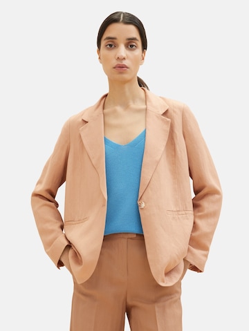 TOM TAILOR Blazer in Beige: front