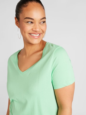 Tricou 'BONNIE' de la ONLY Carmakoma pe verde