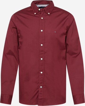 Regular fit Camicia di TOMMY HILFIGER in rosso: frontale