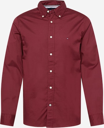 TOMMY HILFIGER Button Up Shirt in Red: front