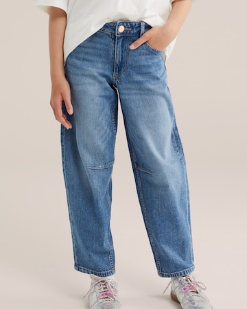 WE Fashion Regular Дънки 'Meisjes' в синьо: отпред