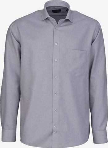 Hatico Regular fit Button Up Shirt in Grey: front