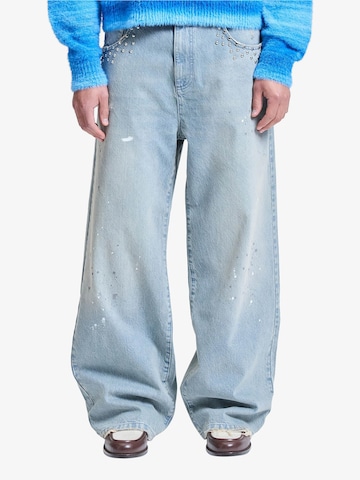 Reternity Baggy Jeans 'Studded' in Blauw: voorkant